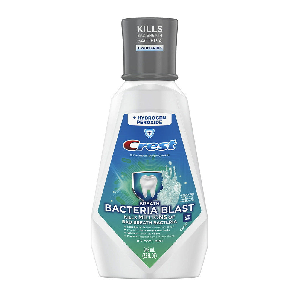 Crest Breath Bacteria Blast Mouthwash, Mint, 33.8 Oz